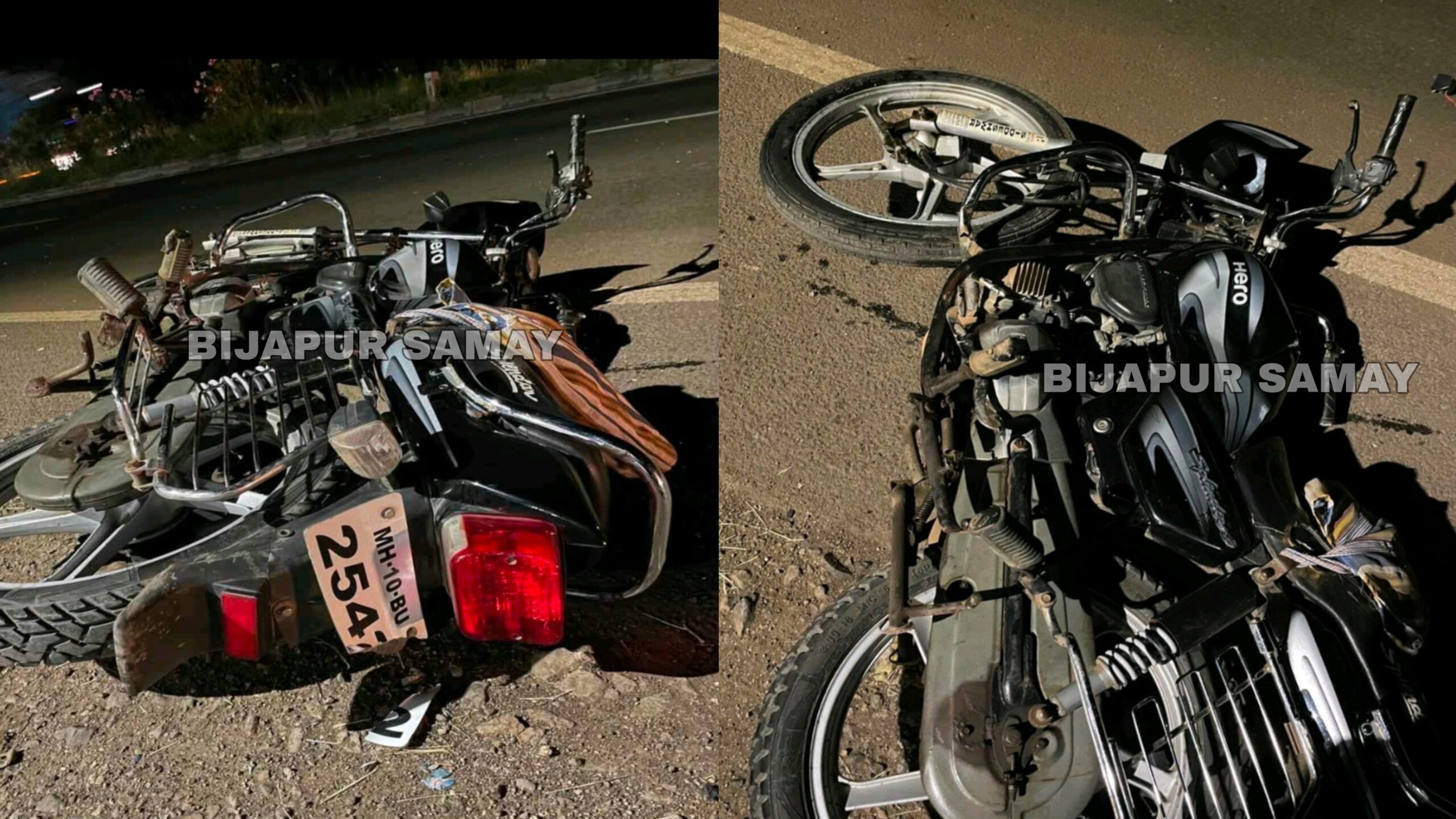 सड़क दुर्घटना में एक बाइक सवार की मौत…